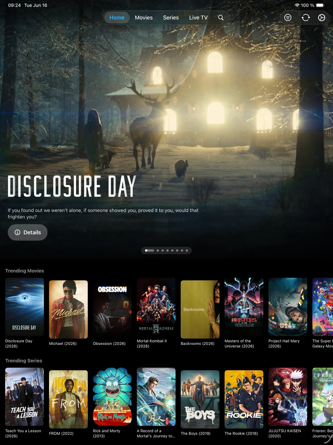 Lume Home — iPad