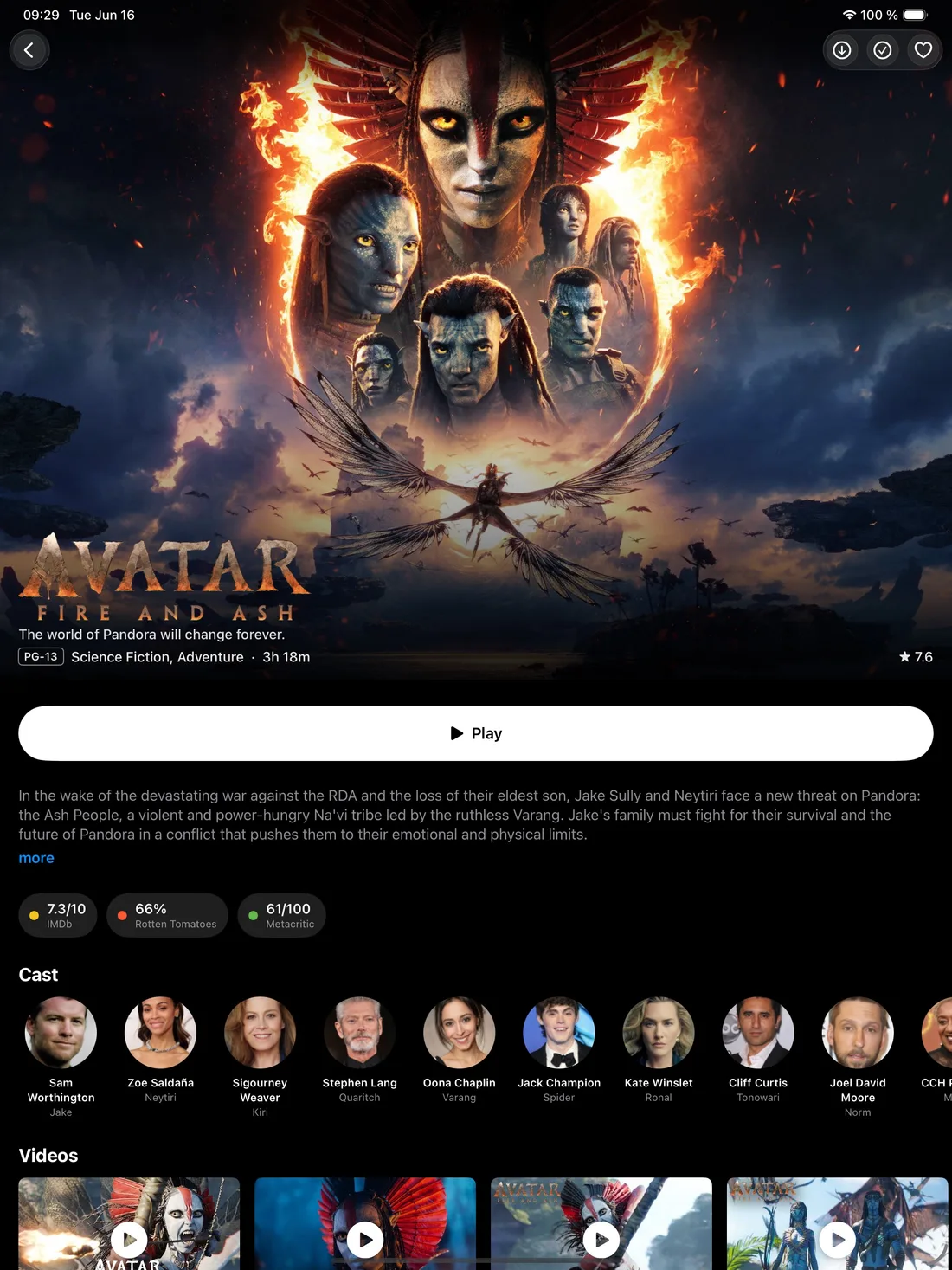 Lume Movies — iPad